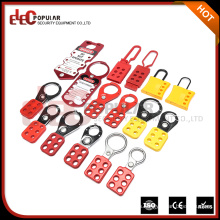 Elecpopular Productos de alto margen de ganancia Rojo amarillo Hasp y Staple Lock Dispositivos de bloqueo de seguridad